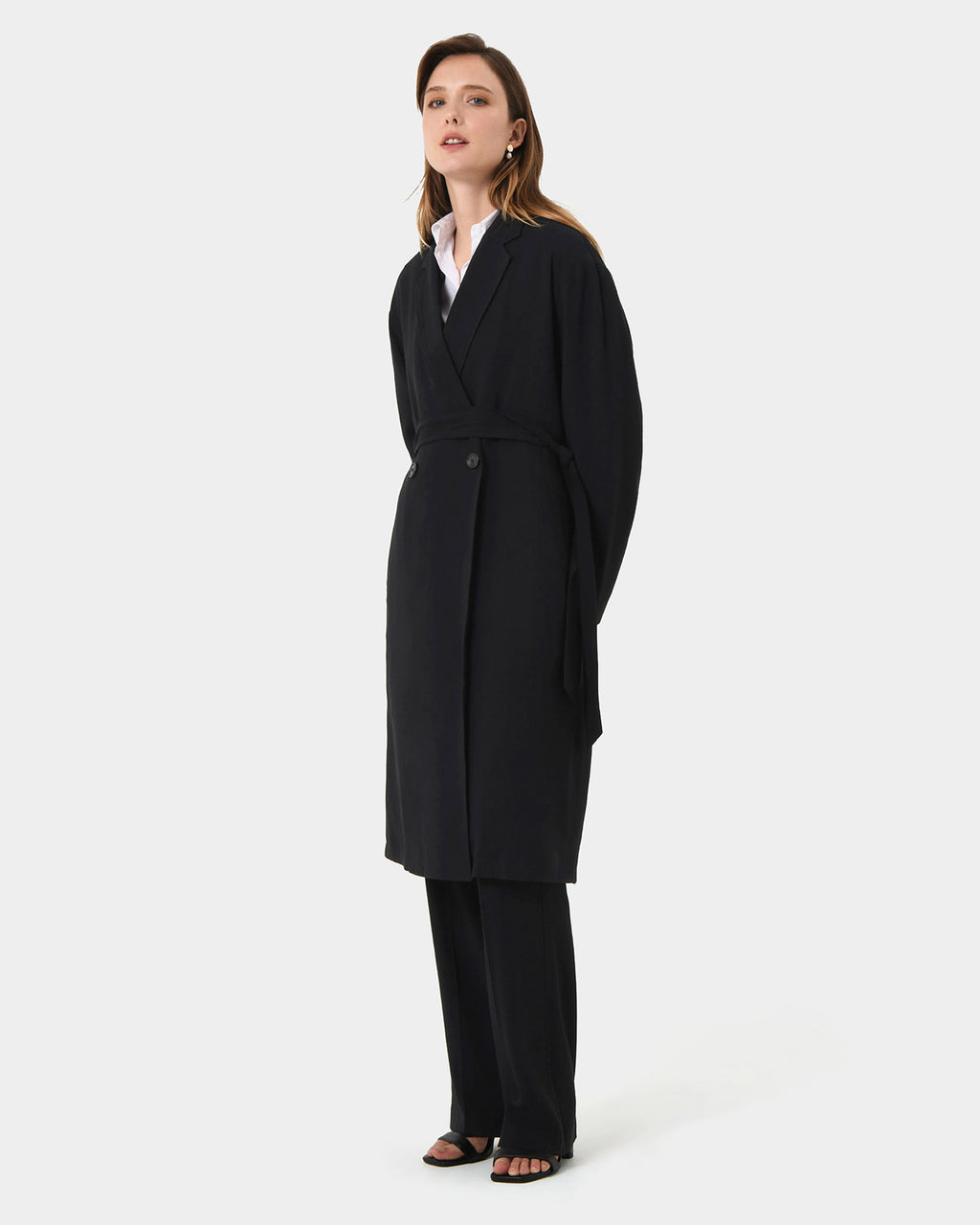 Indiana Straight Leg Pants in black — full-length view 2