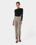 Emory Split Hem Pants in vintage khaki — full-length view