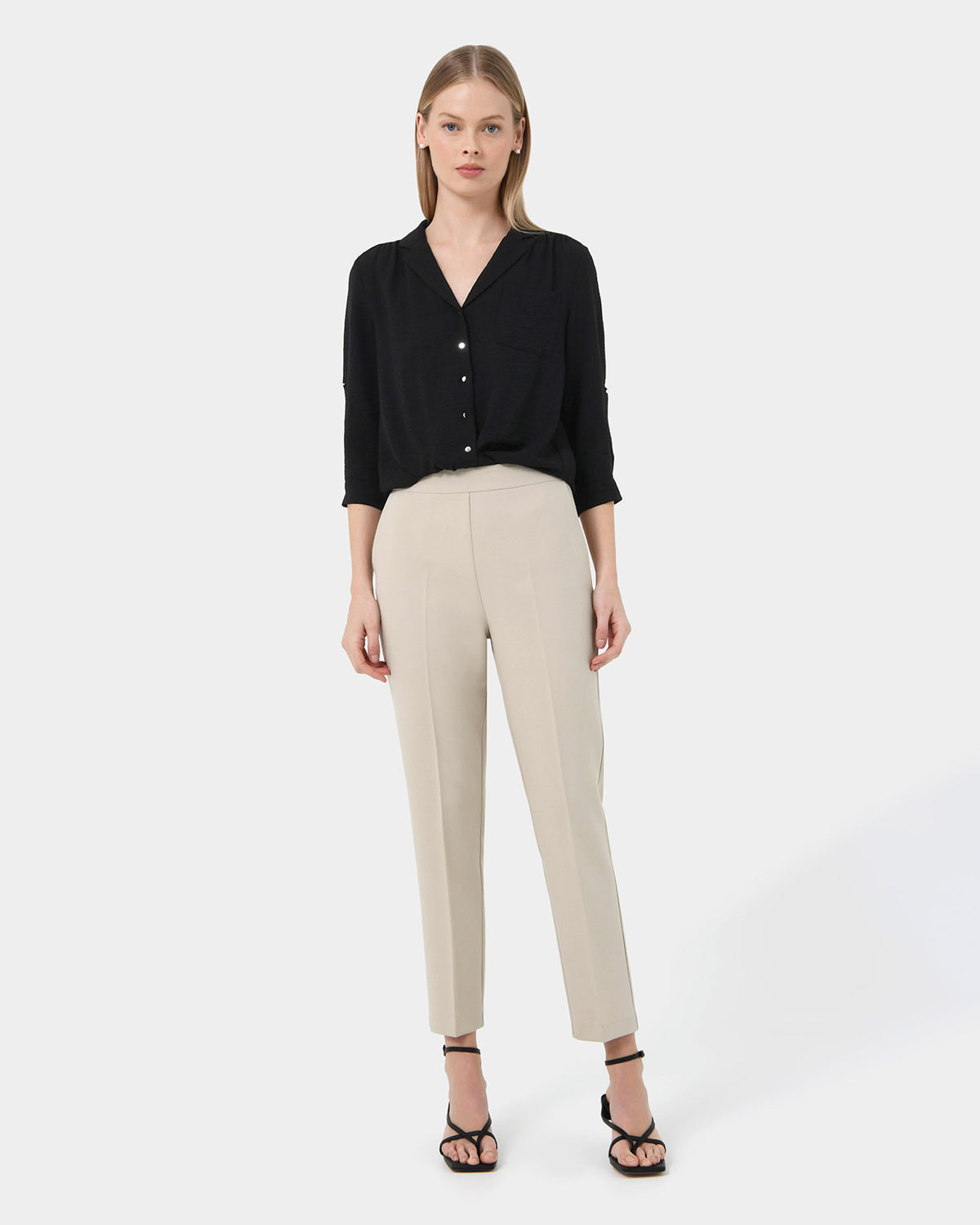 Zeny Slim Fit Cropped Pant
