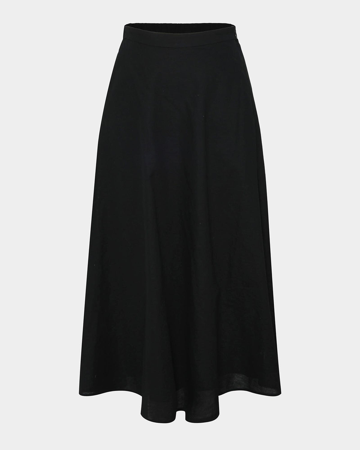 Kenya Linen Skirt in black — product-only view
