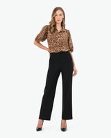 Aleen Animal Print Blouse