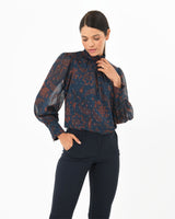 Karley High Neck Blouse