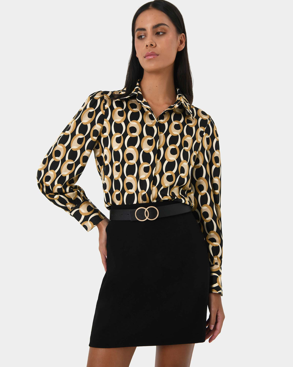 Nour Chain Print Blouse