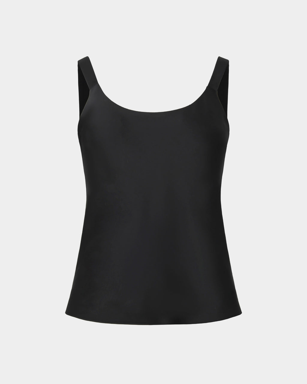 Kalena Satin Cami Top in black — product-only view