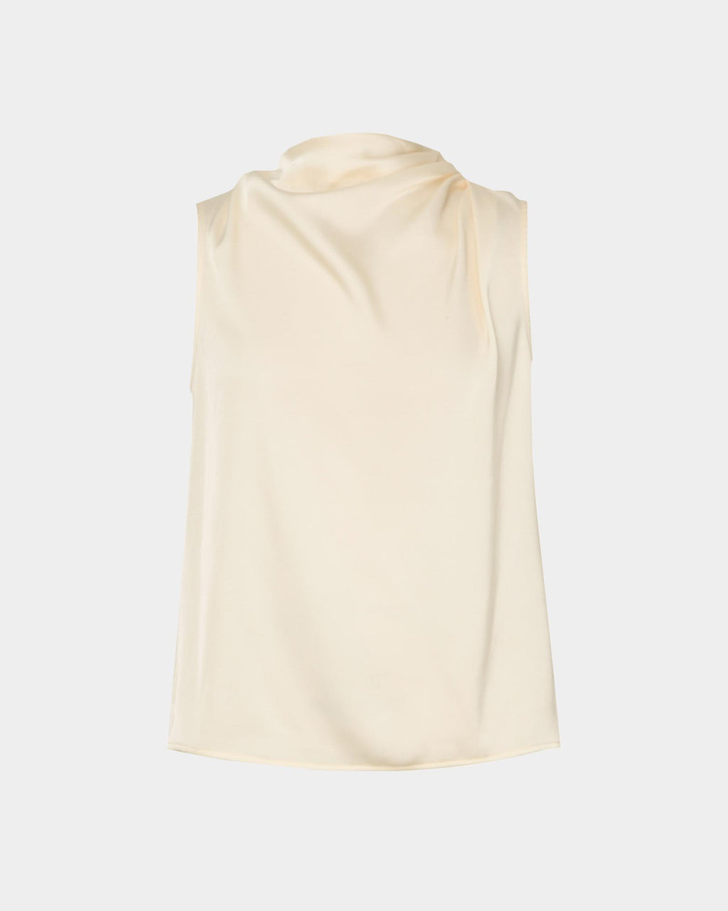 Mae Cowl Neck Top in champagne — product-only view