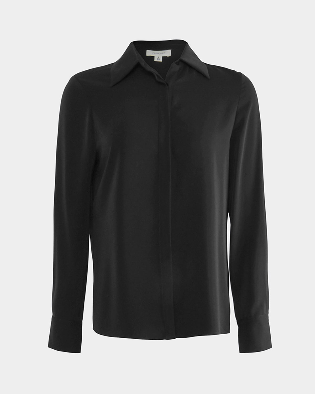 Robin Collared Blouse in black — product-only view
