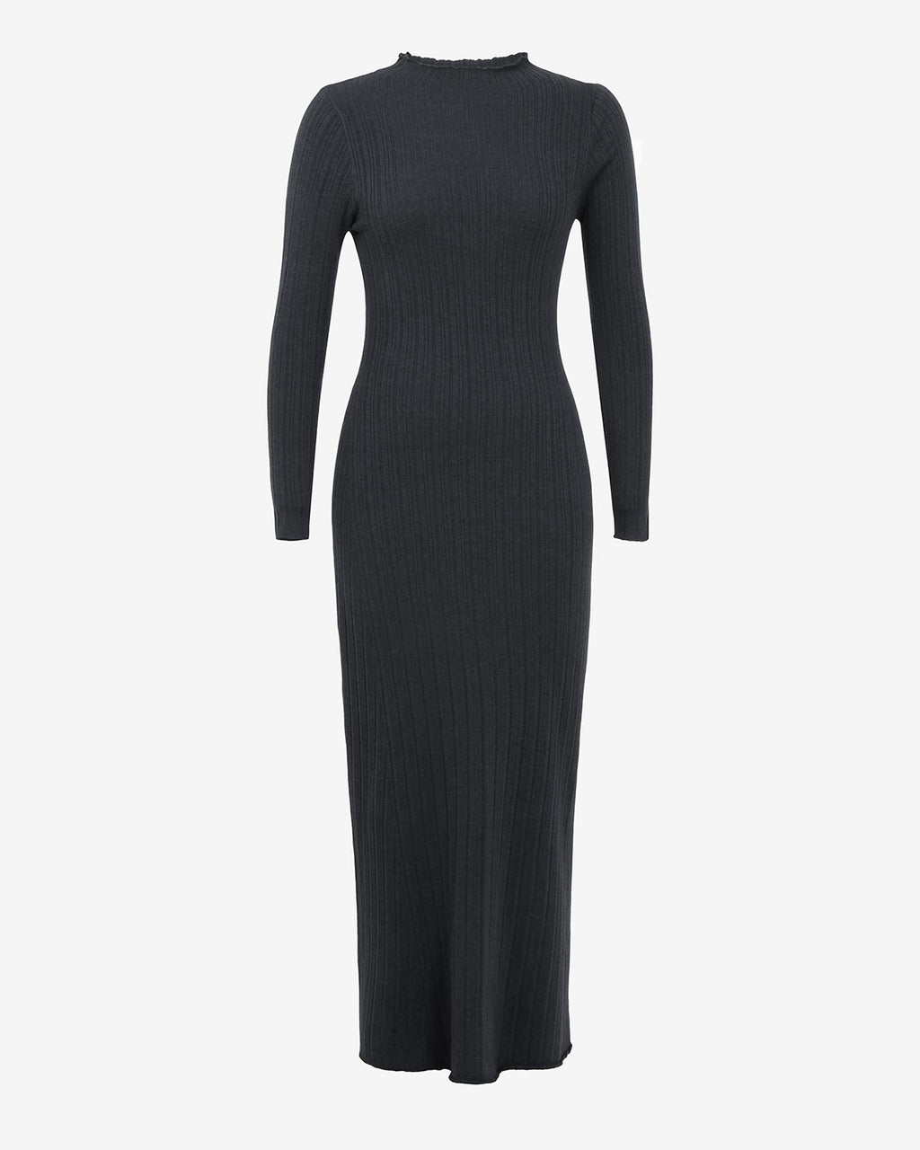Bambi Knit Midi Dress in charcoal — product-only view