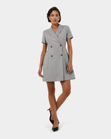 Chloe Suit Dress in grey — full-length view