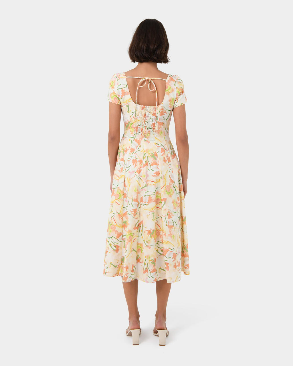 Brielle Floral Dress in spring floral — view 5
