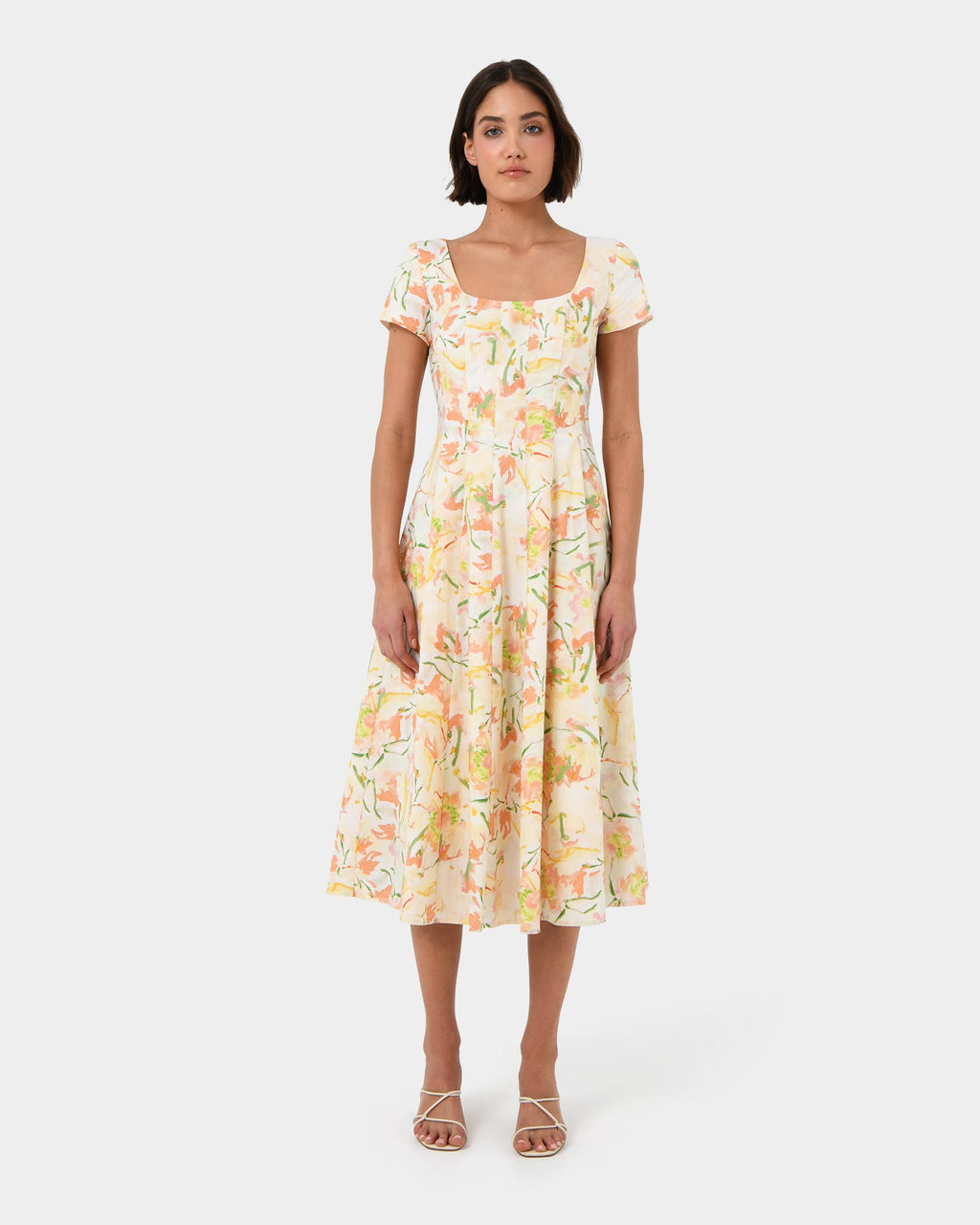 Brielle Floral Dress — full-length view