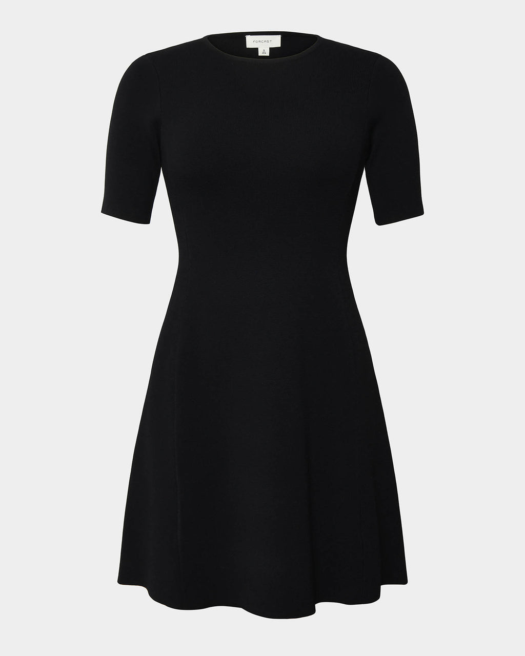 Leona Panel Knit Dress in black — product-only view