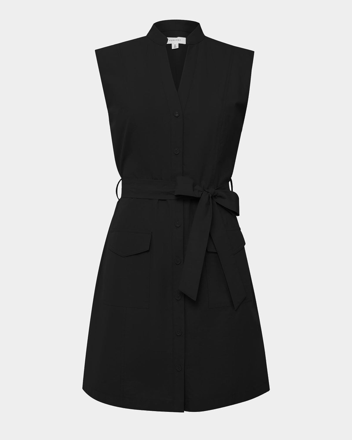 Kiran Utility Tie Dress in black — product-only view