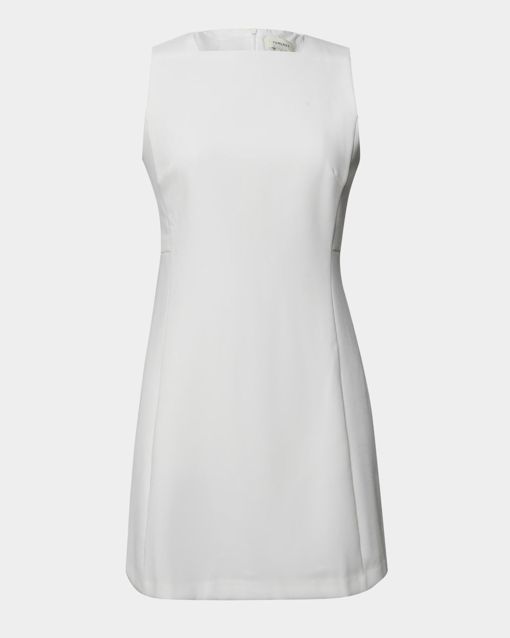 Ava Square Neck Panel Dress in ivory — product-only view