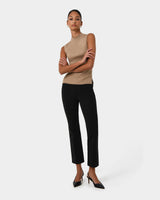 Astrid Flared Jeans in black — full-length view