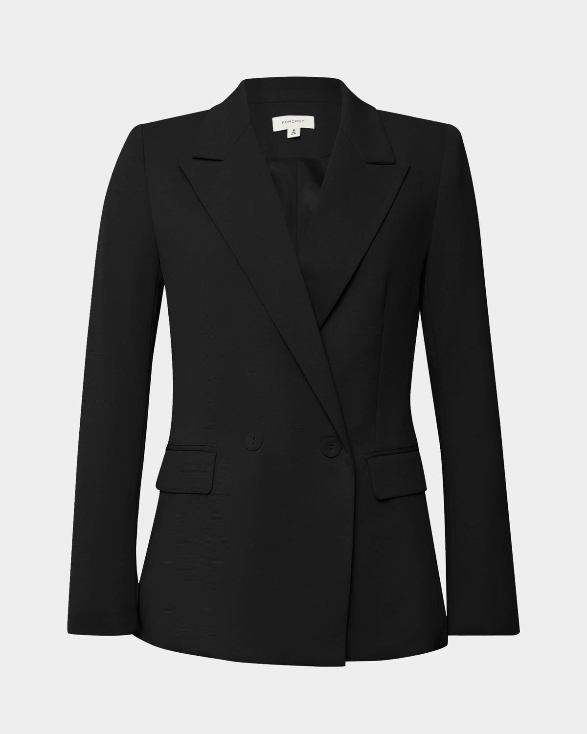 Lexee Double Breasted Blazer in black — product-only view