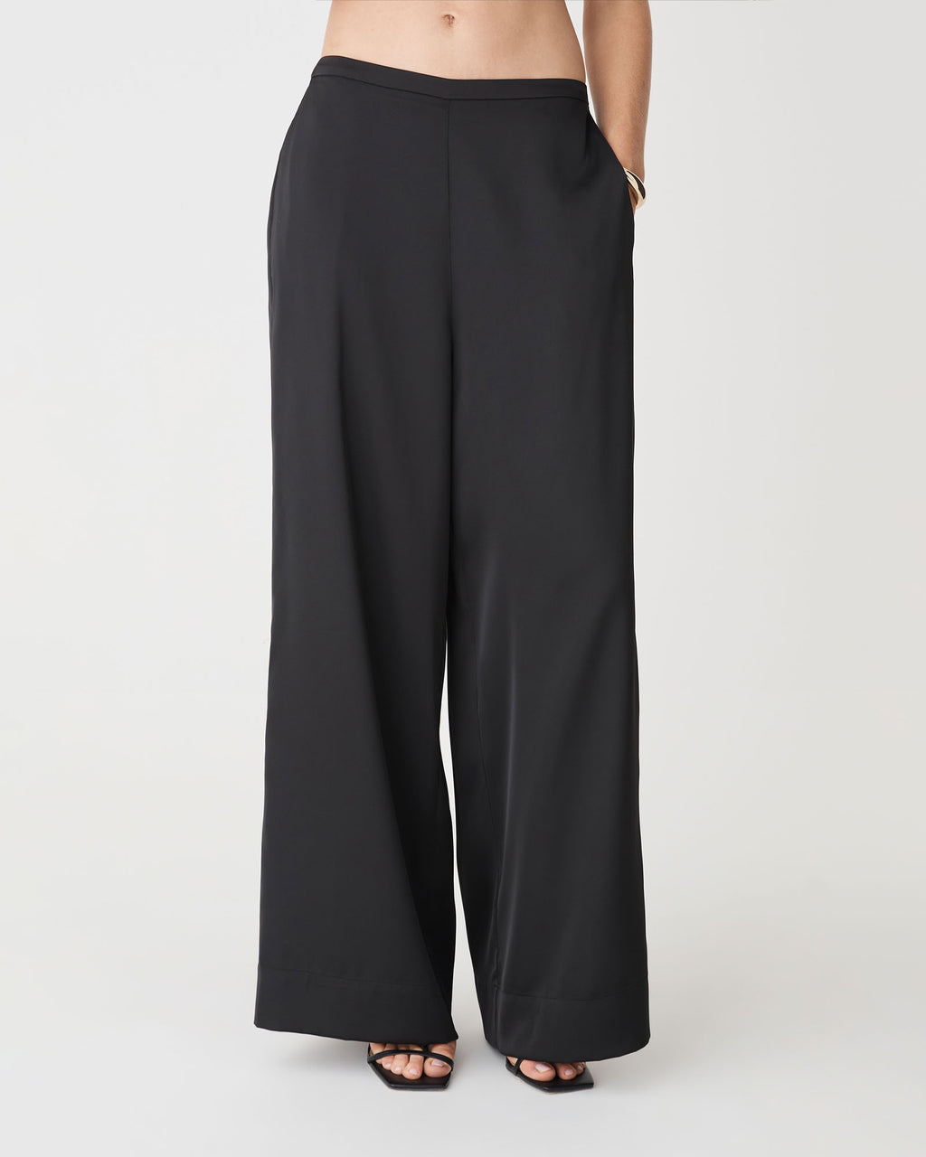 Sadin Pull On Pants in black — close-up view