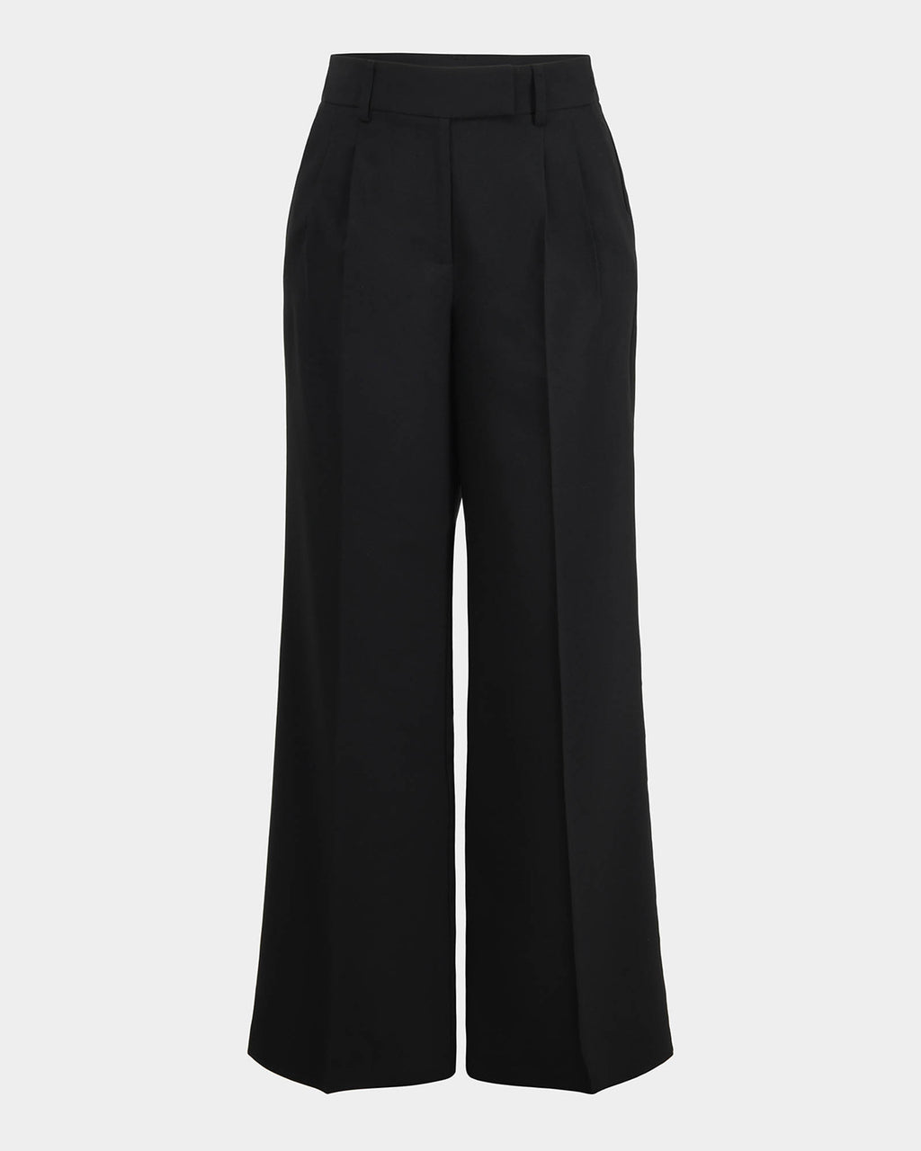 Amera Wide Leg Tailored Pants in black — product-only view