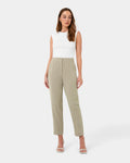Ace Straight Leg Pants in taupe — full-length view