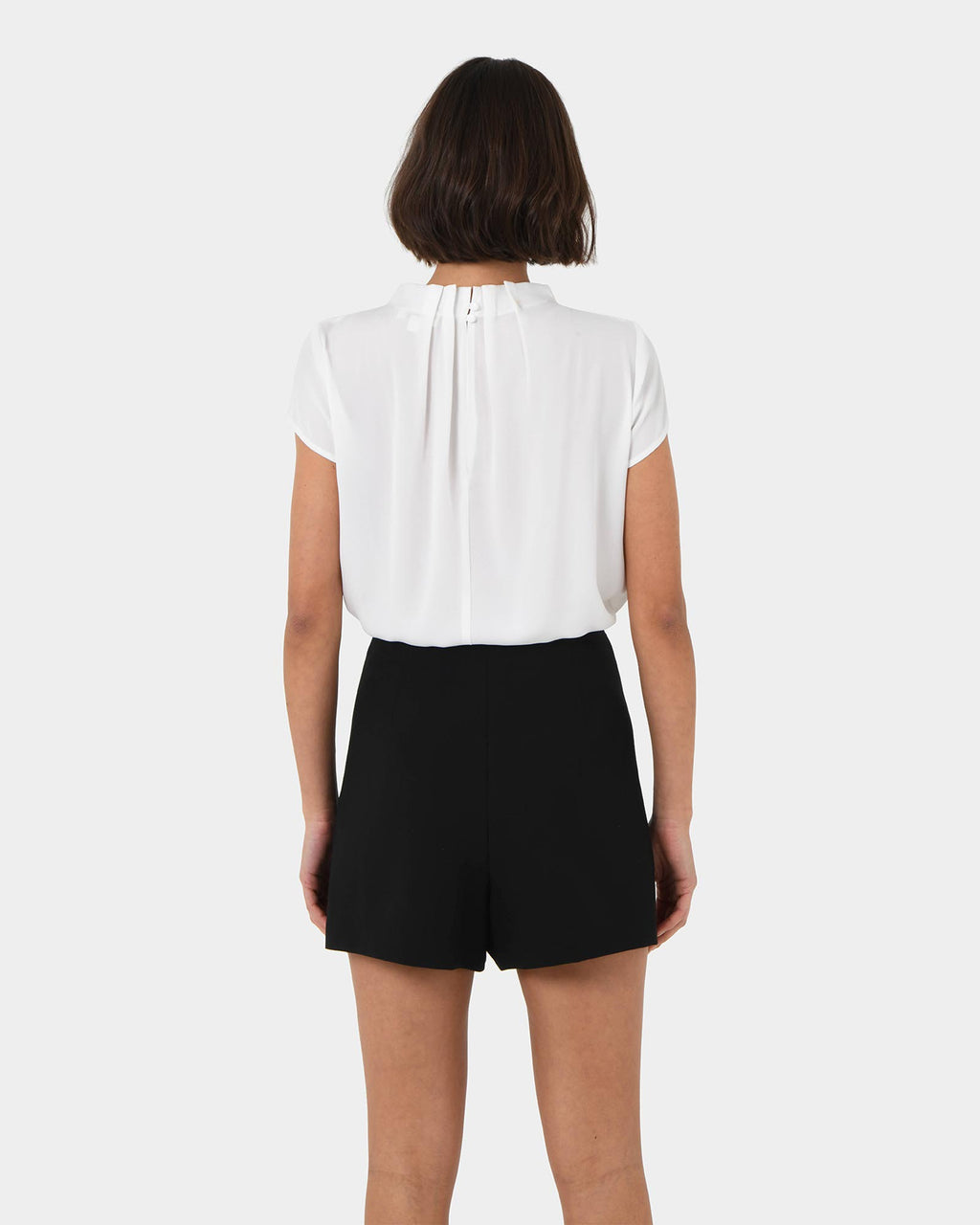 Nella Mini Skort in black — back view