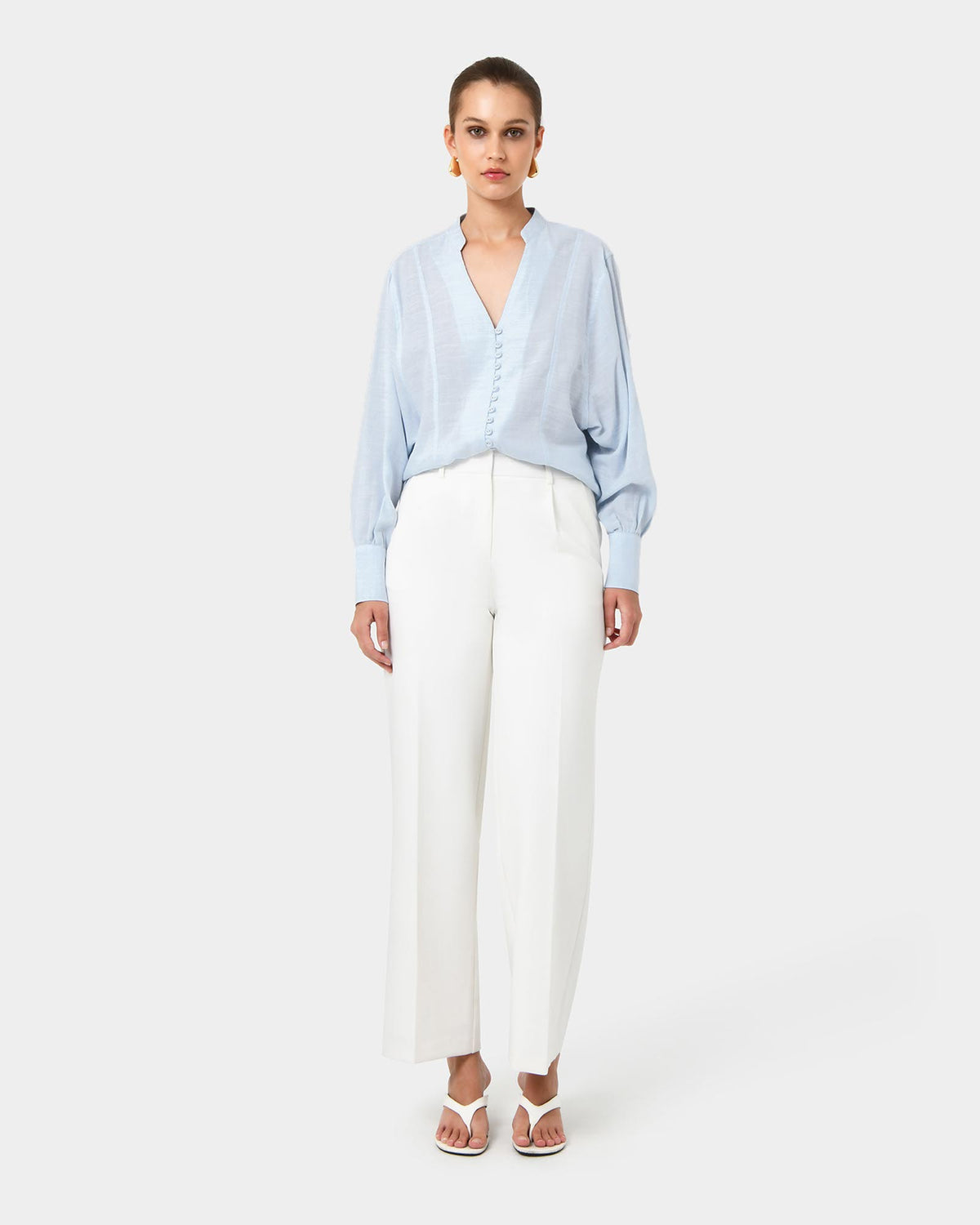Helena Draped Sleeve Blouse