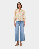 Brielle Floral Blouse — full-length view