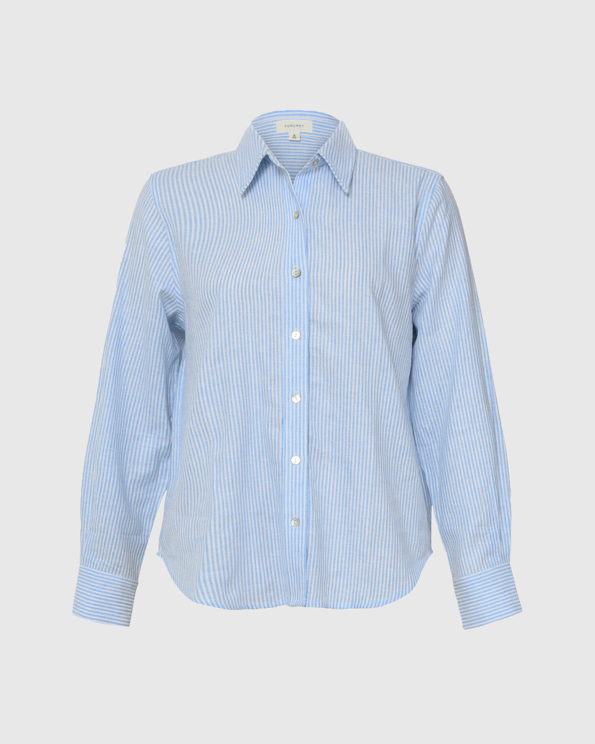 Sam Linen Relaxed Shirt in blue stripe — product-only view