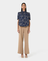 Leen Gathered Blouse — full-length view