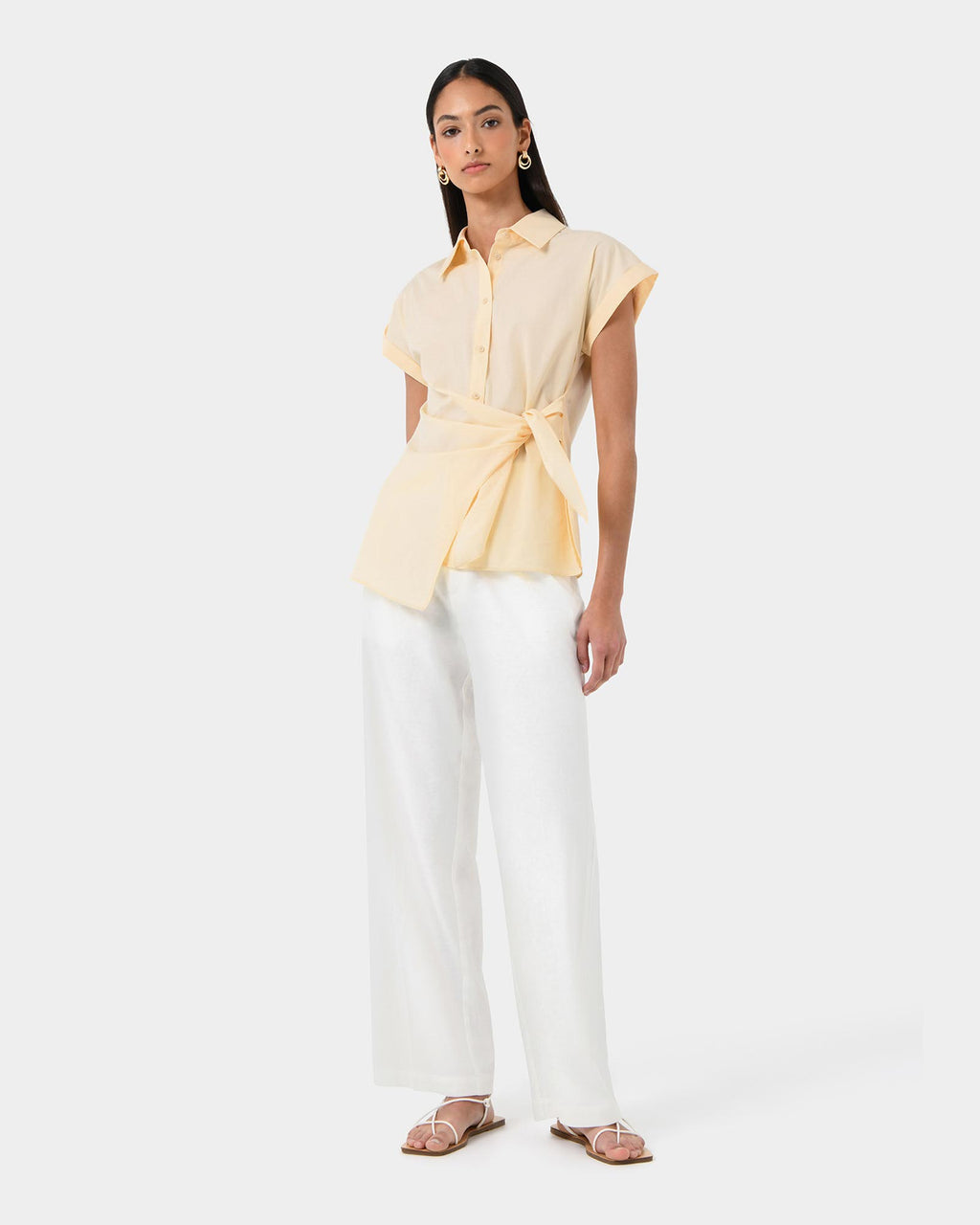 Zalia Tie Button Shirt — view 2