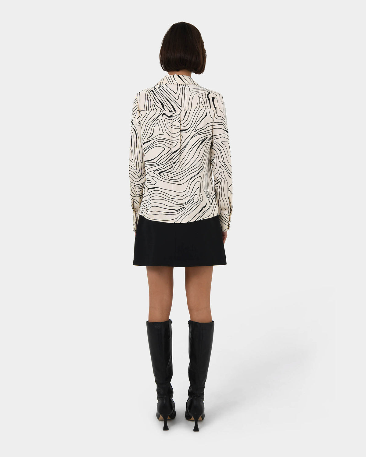 Kelly Printed Satin Shirt