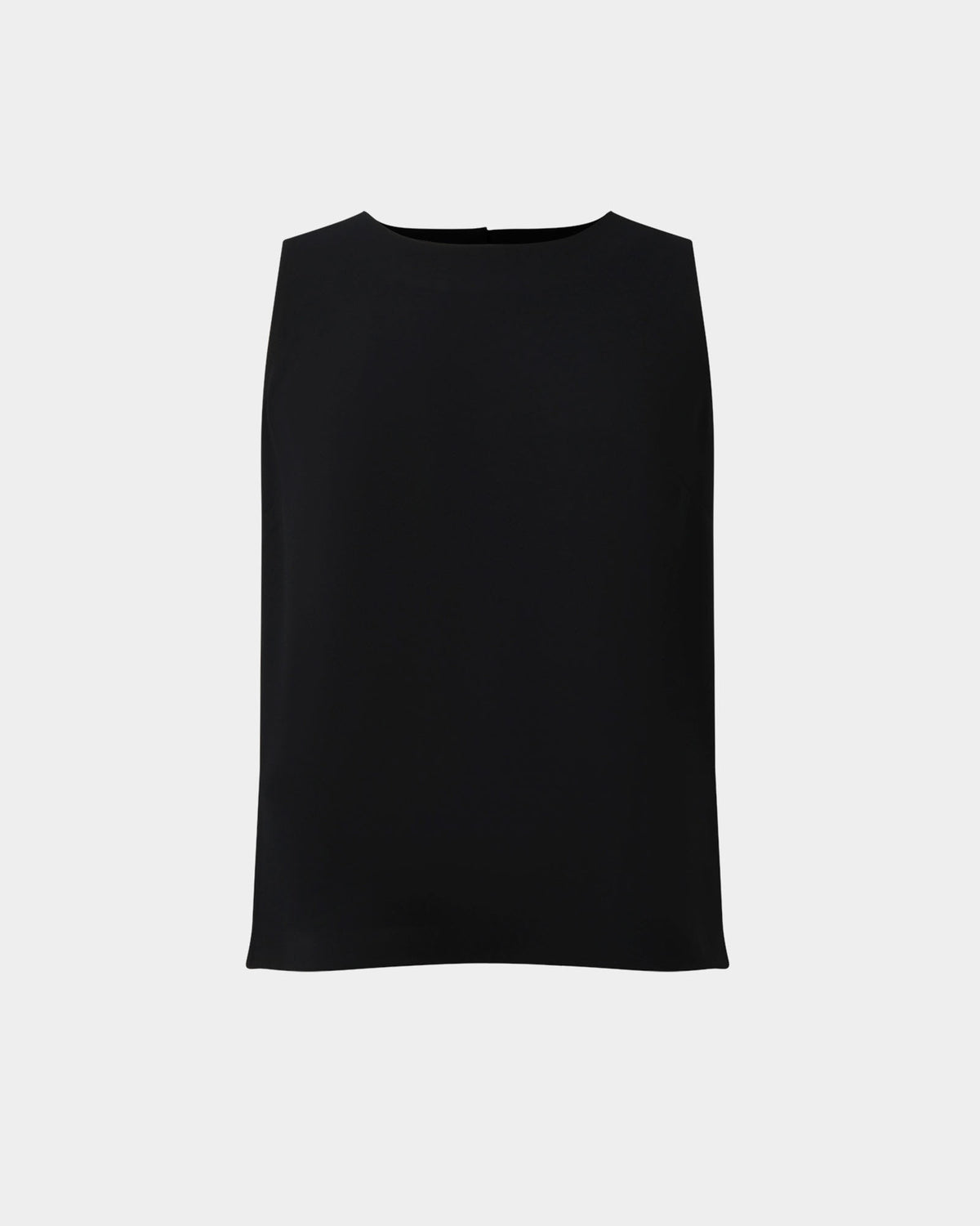 Tess Round Neck Top in black — product-only view