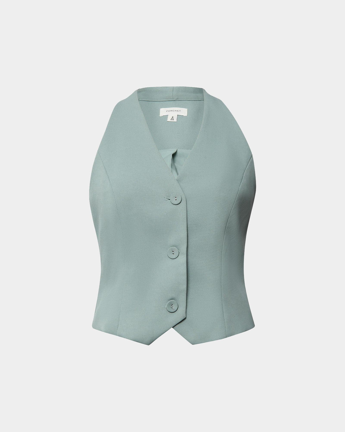 Lexee Tailored Vest in sage — product-only view