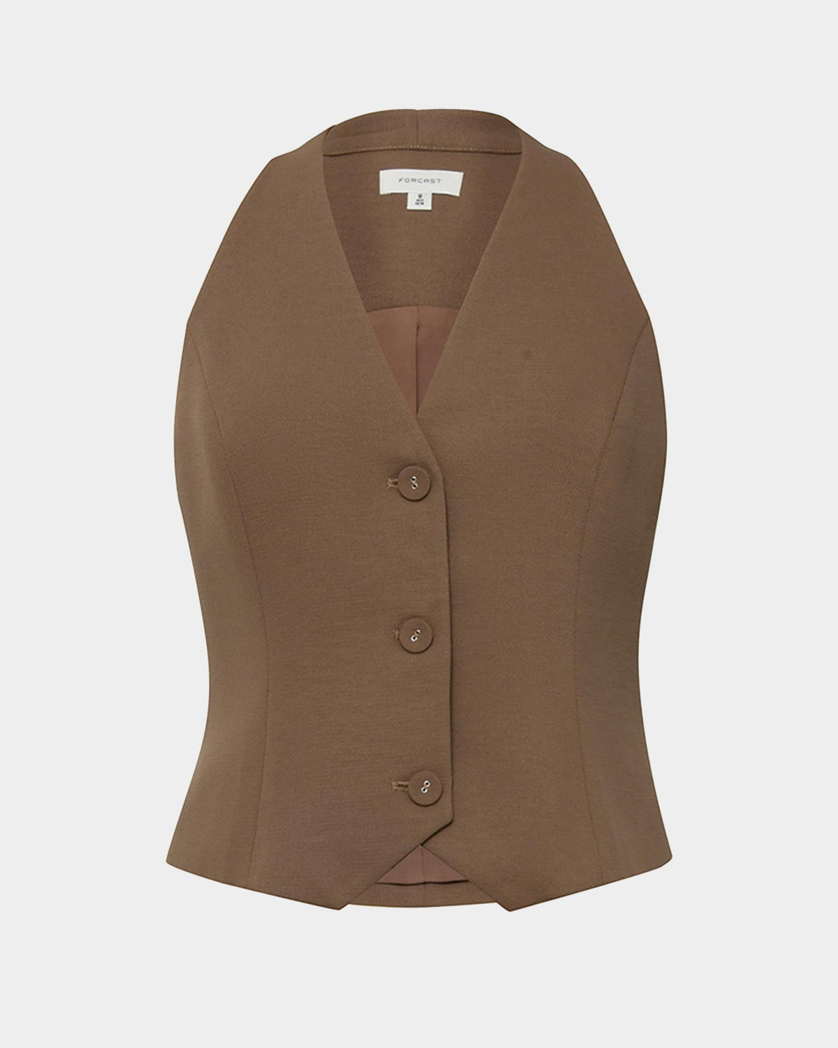 Lexee Tailored Vest in tobacco — product-only view