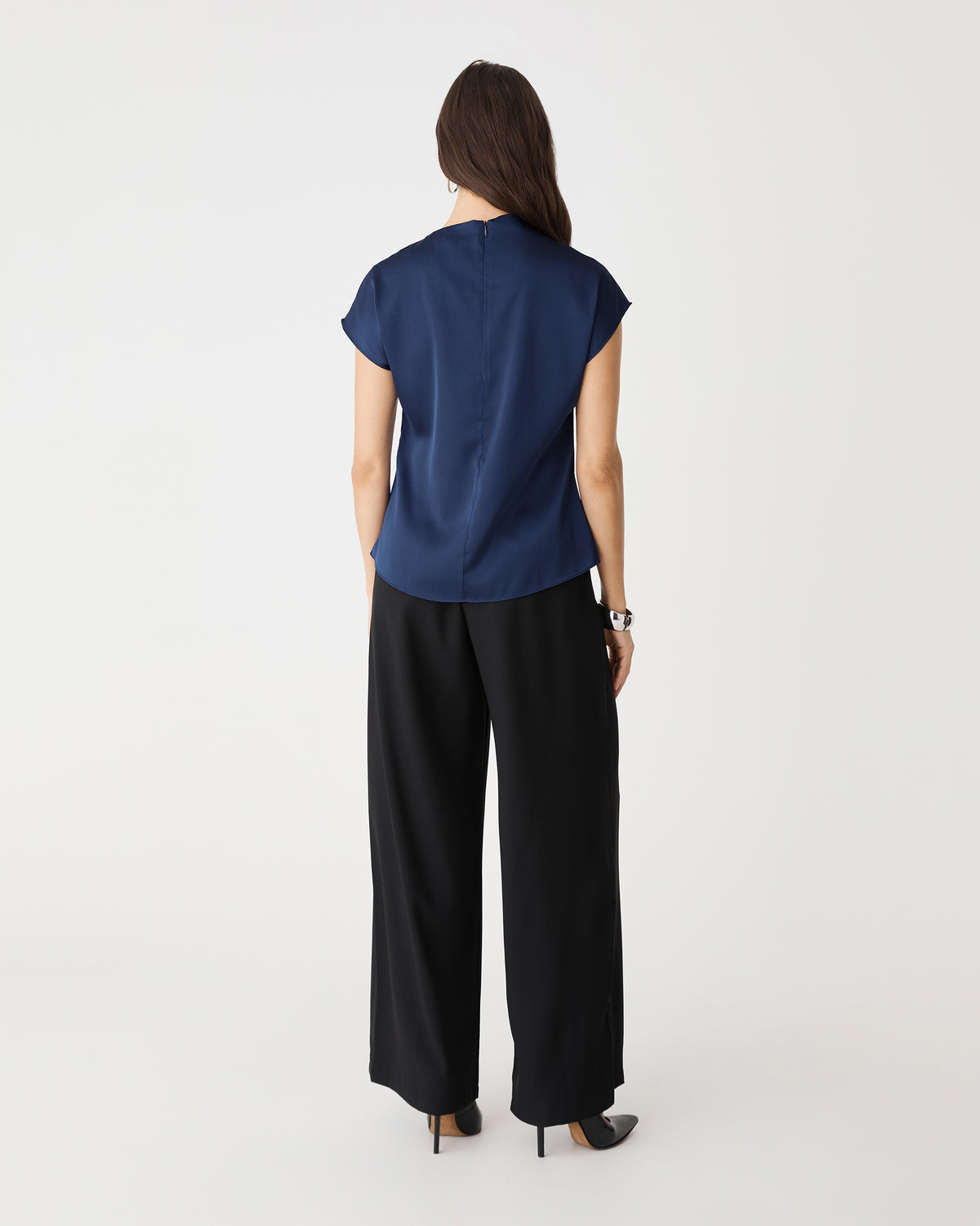 Zafina Pleated Draped Top