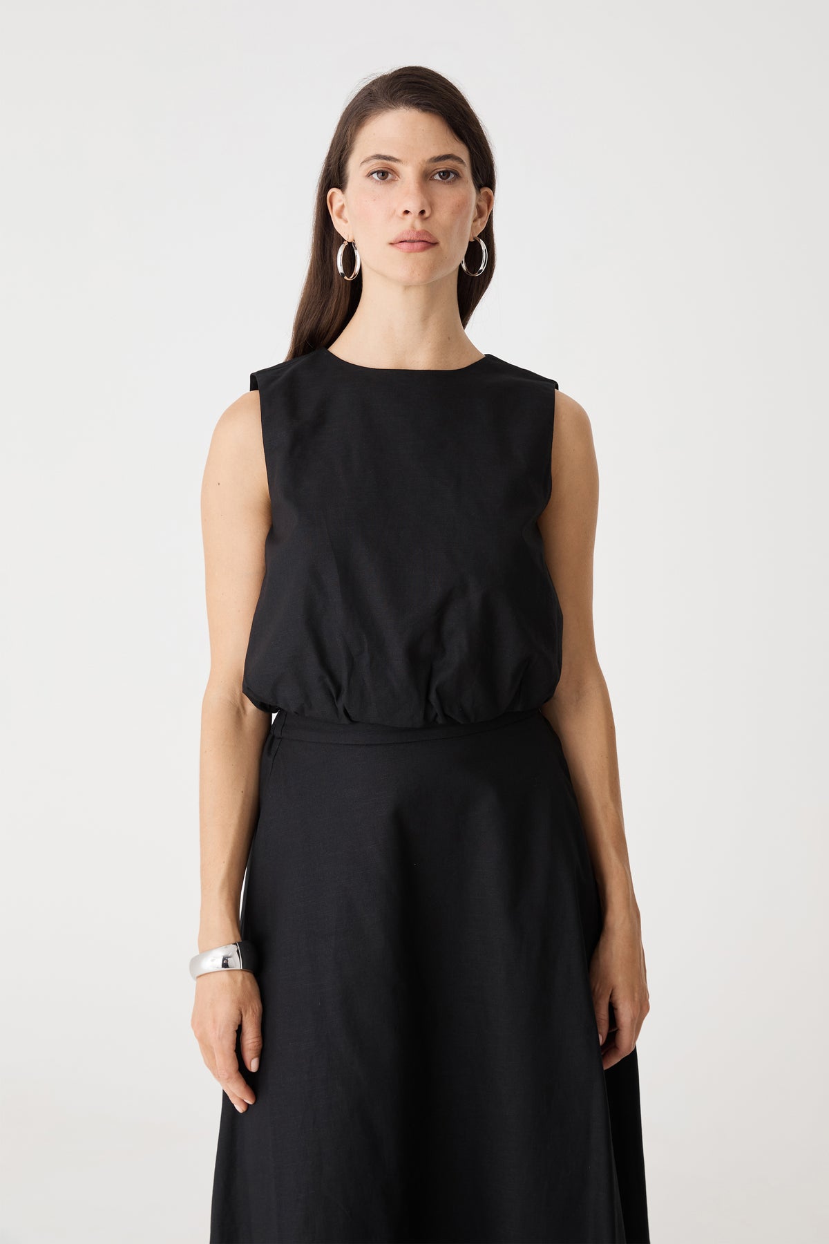Kenya 2 Ruched Linen Top
