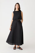 Kenya 2 Ruched Linen Top