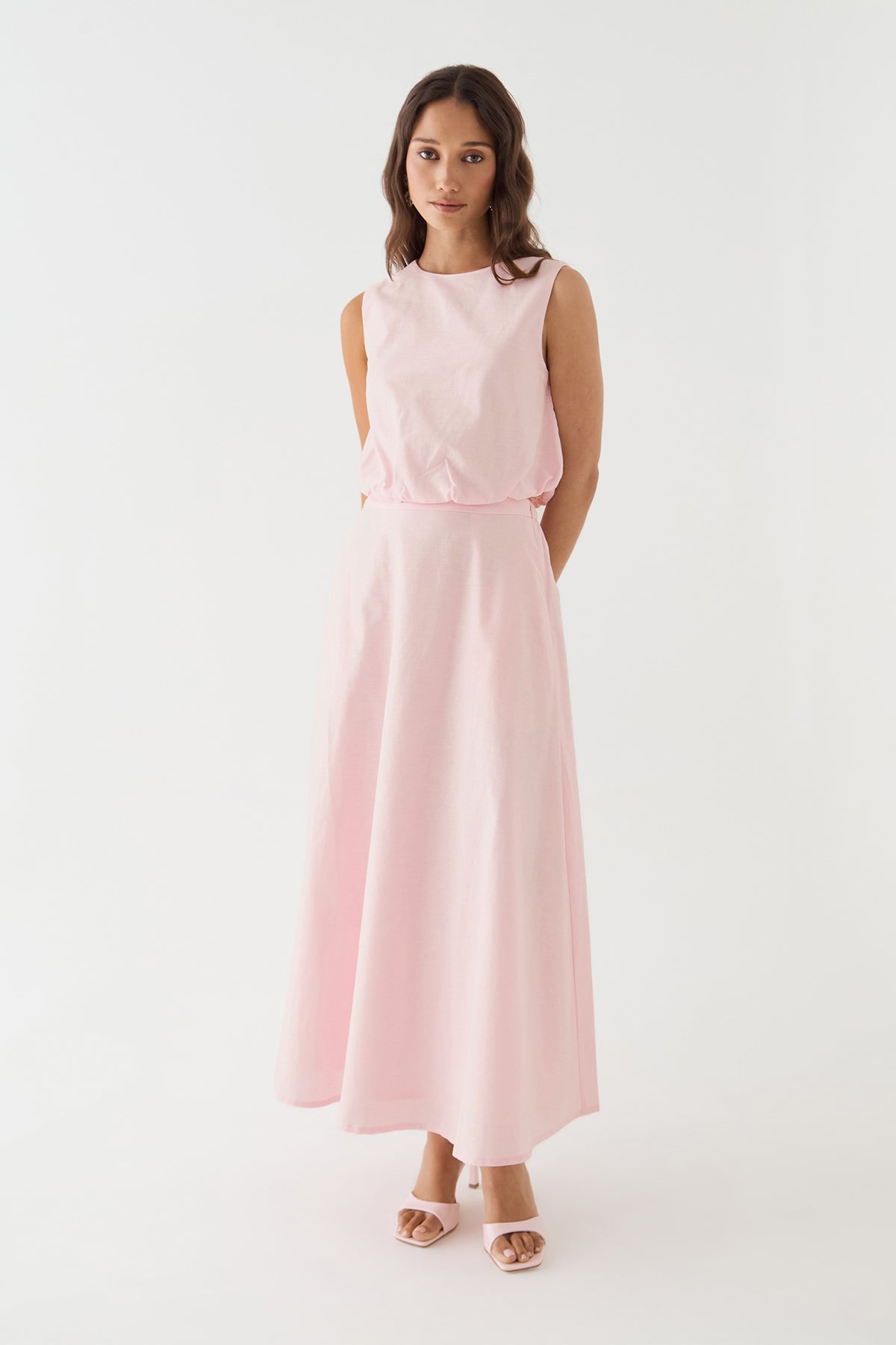 Kenya 2 Ruched Linen Top