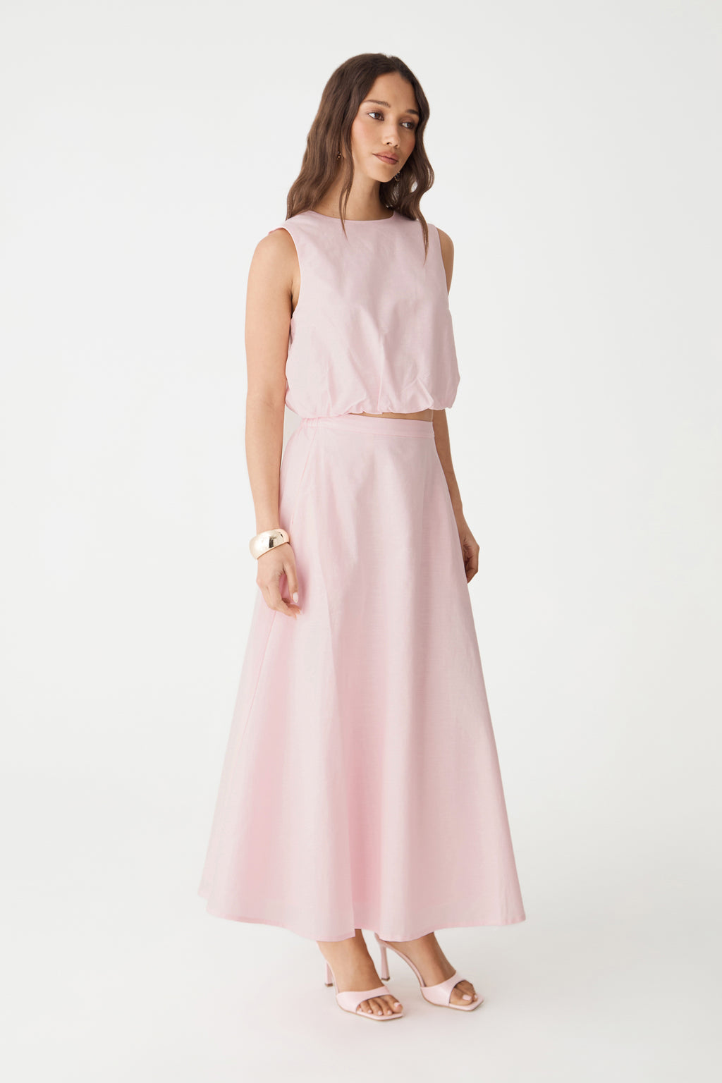 Kenya 2 Ruched Linen Top