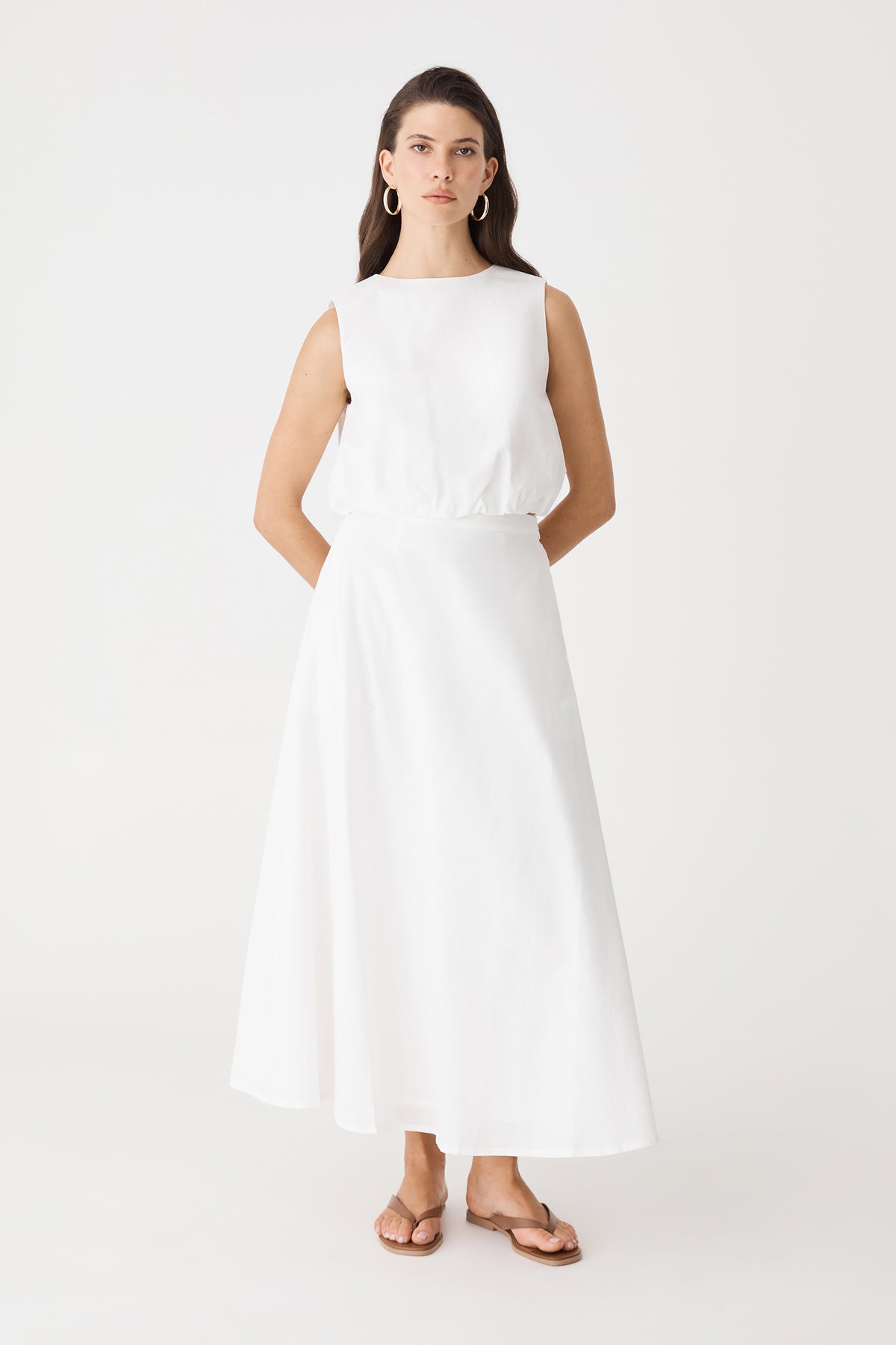 Kenya 2 Ruched Linen Top
