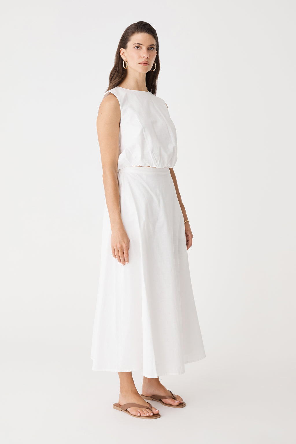 Kenya 2 Ruched Linen Top