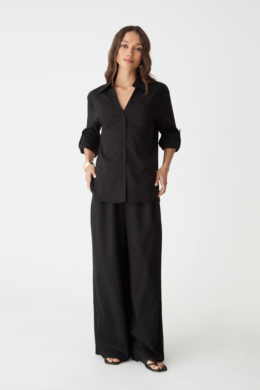 Jazie Tencel Linen Tab Shirt