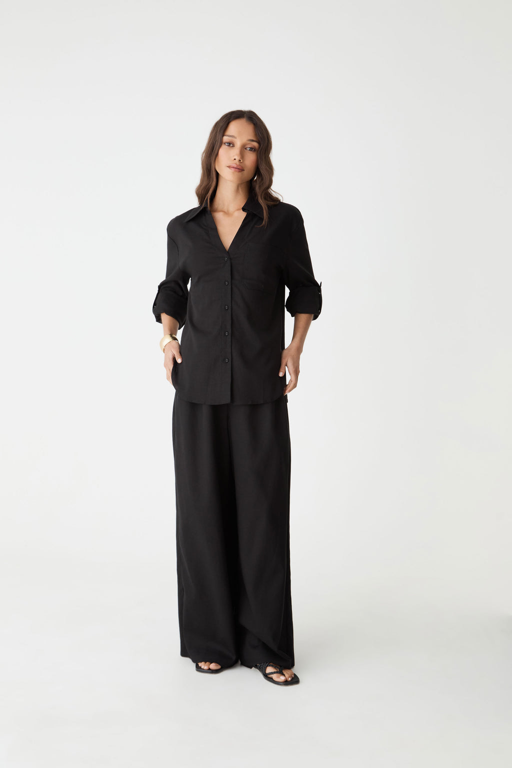 Jazie Tencel Linen Tab Shirt