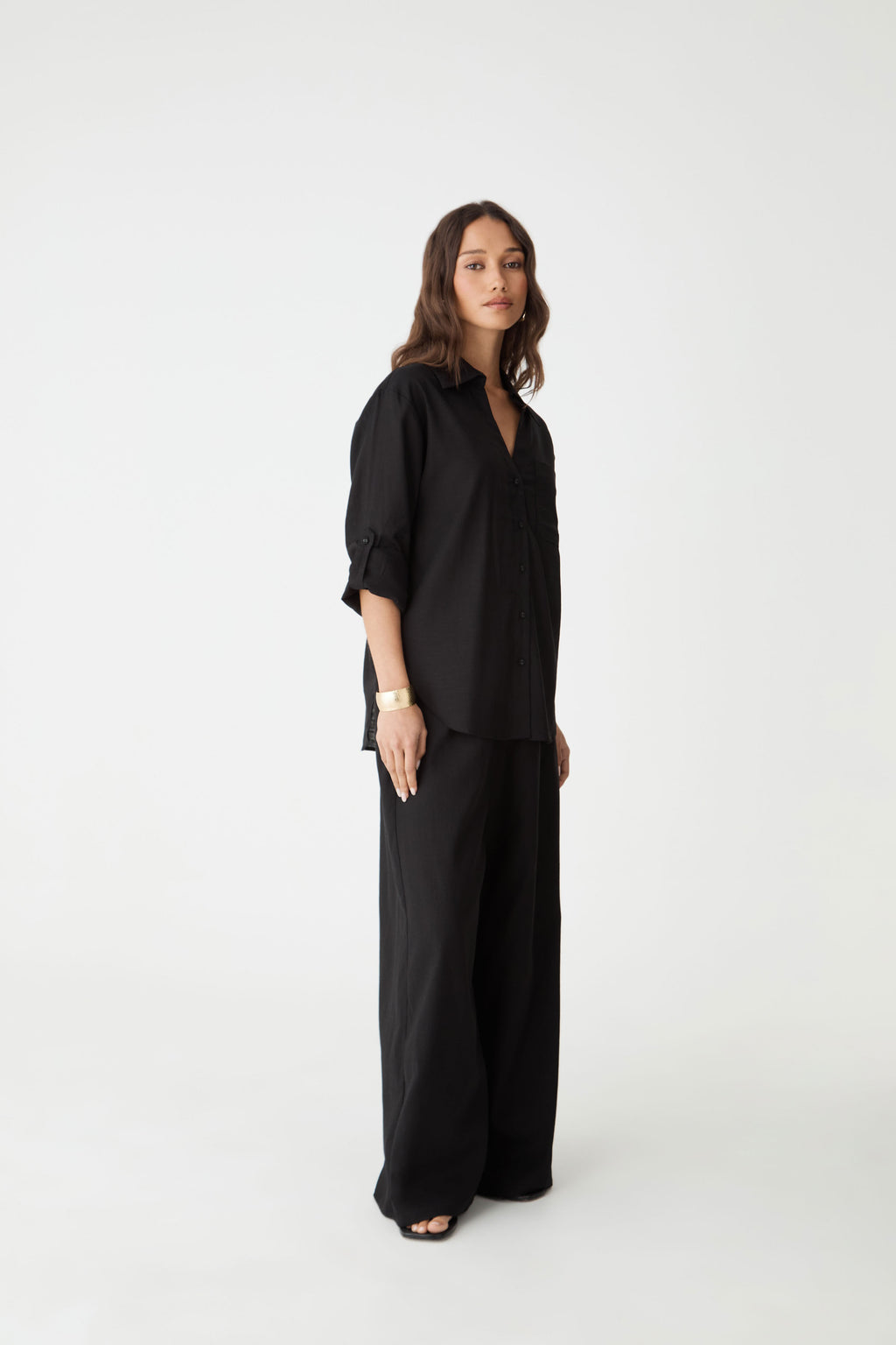 Jazie Tencel Linen Tab Shirt