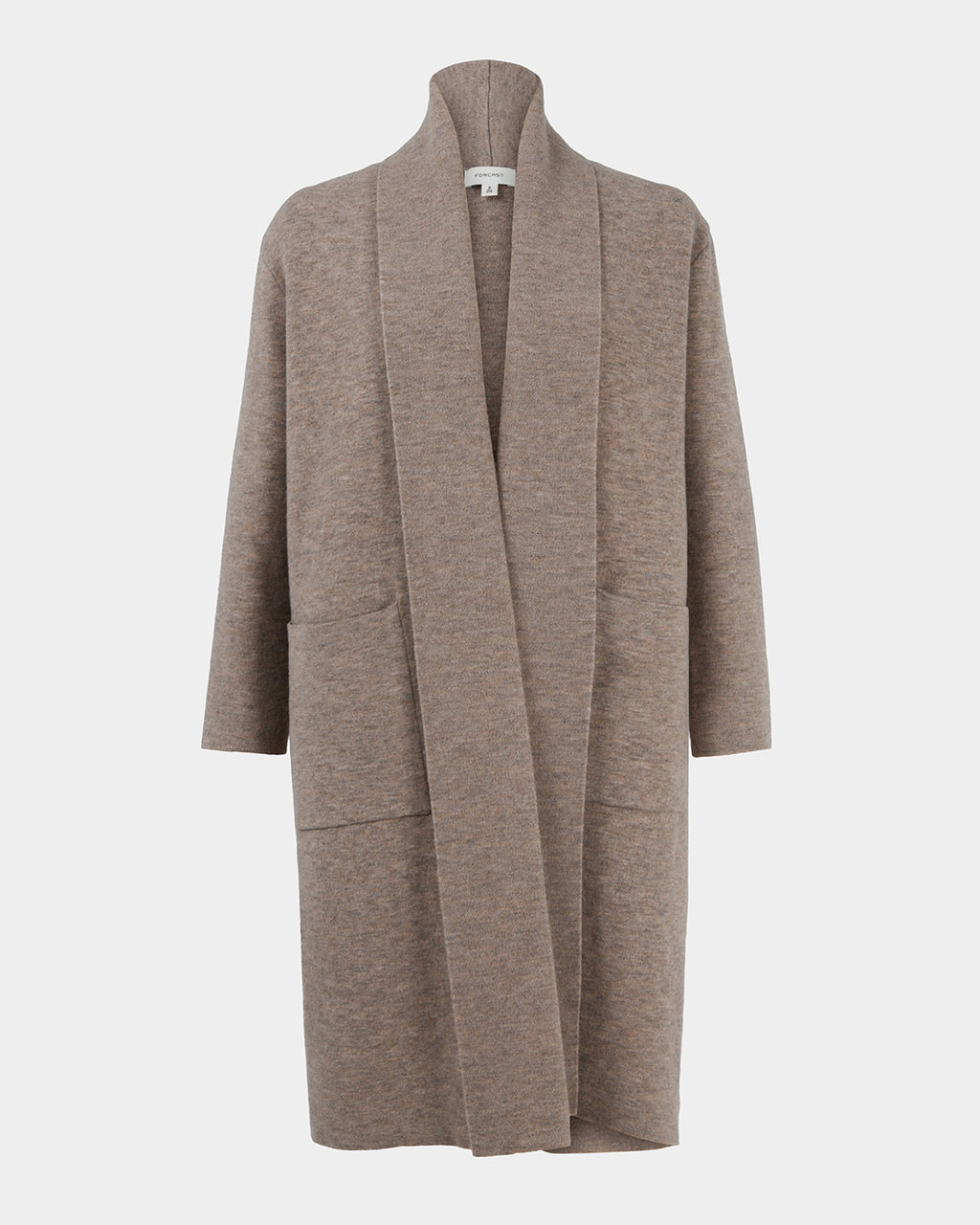 Yara Wool Blend Coatigan in beige — product-only view
