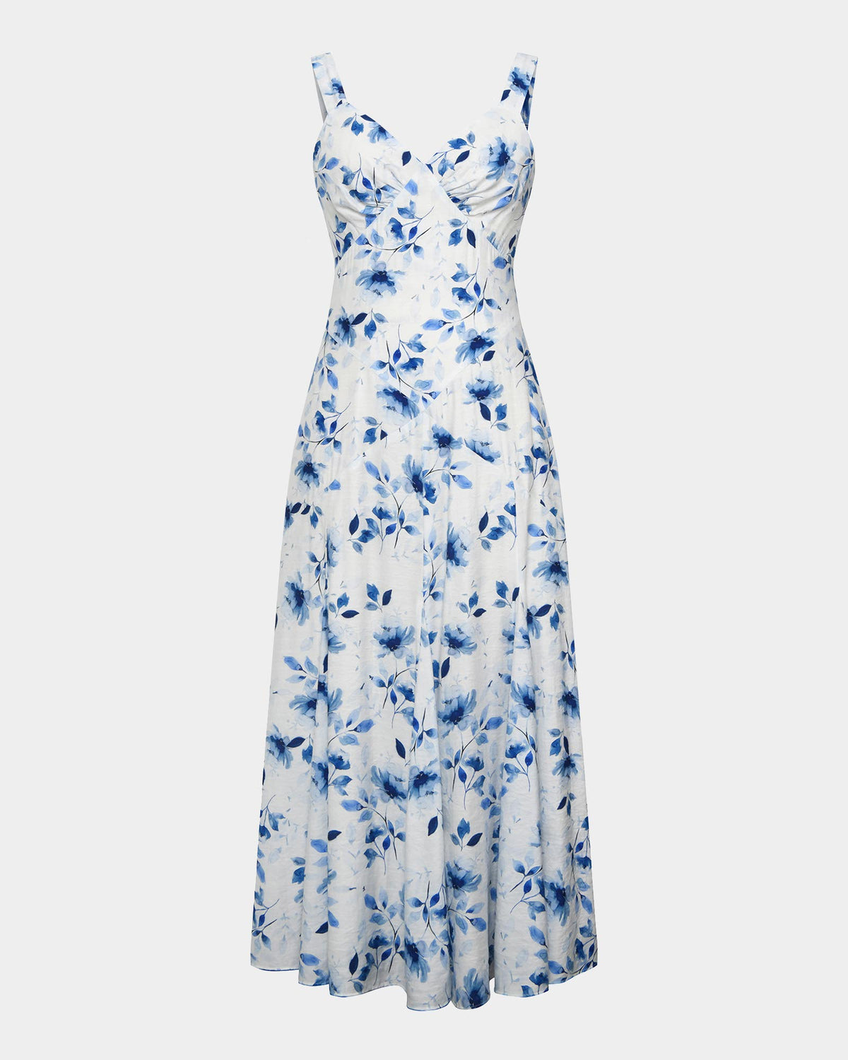 Tessie Godet Panel Dress in watercolour — product-only view