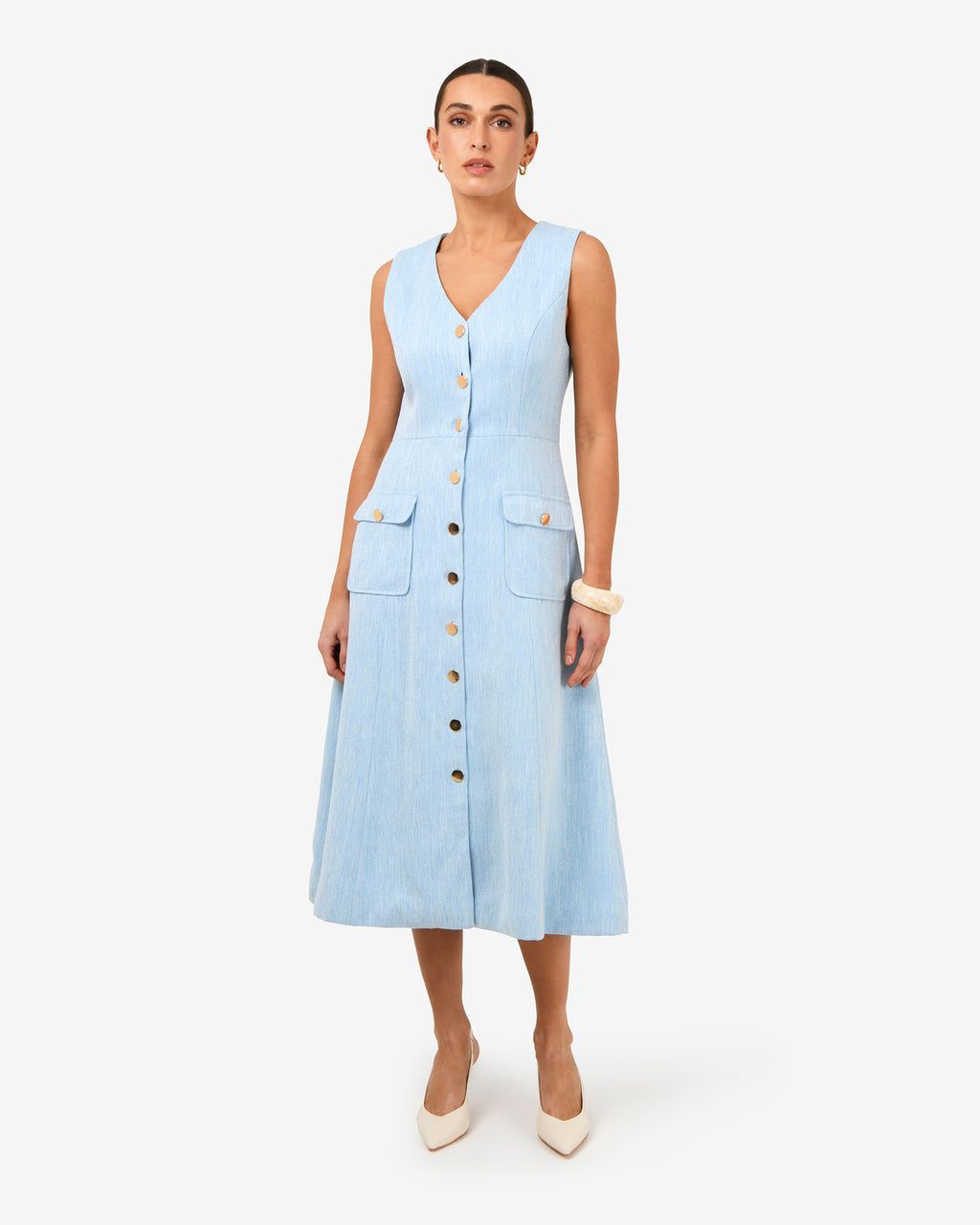 Valena Tweed Midi Dress