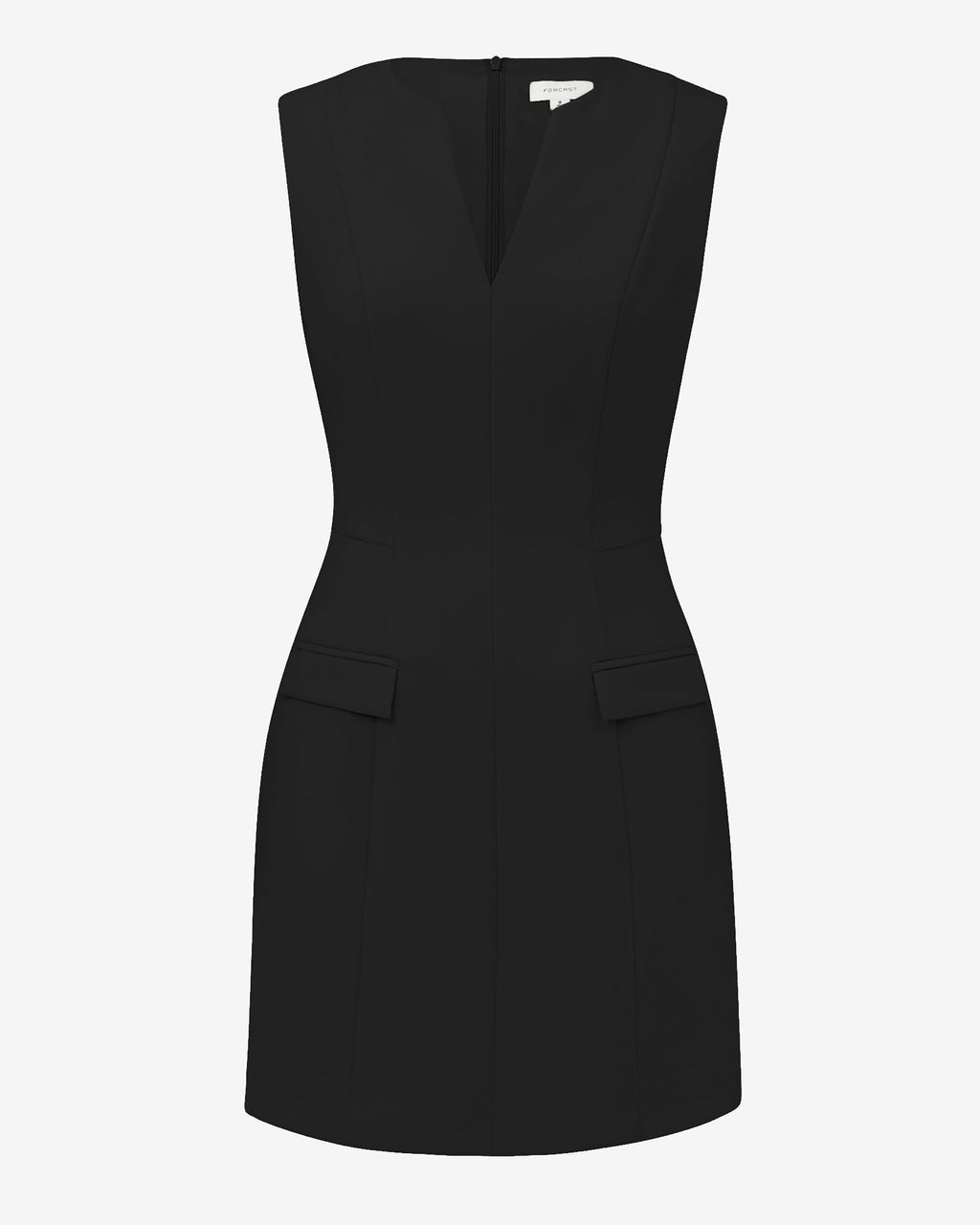 Nikki Tailored Mini Dress in black — product-only view