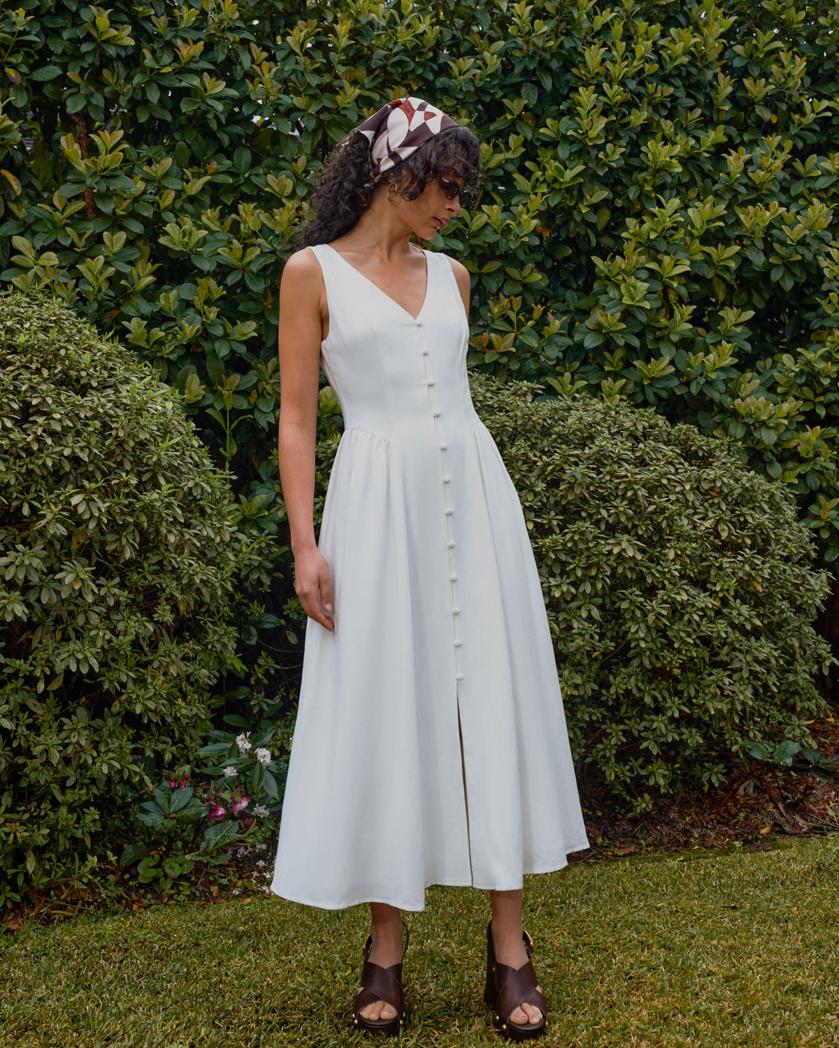 formal linen dresses australia Kendal Blend Dress White Sugar | pcat-324