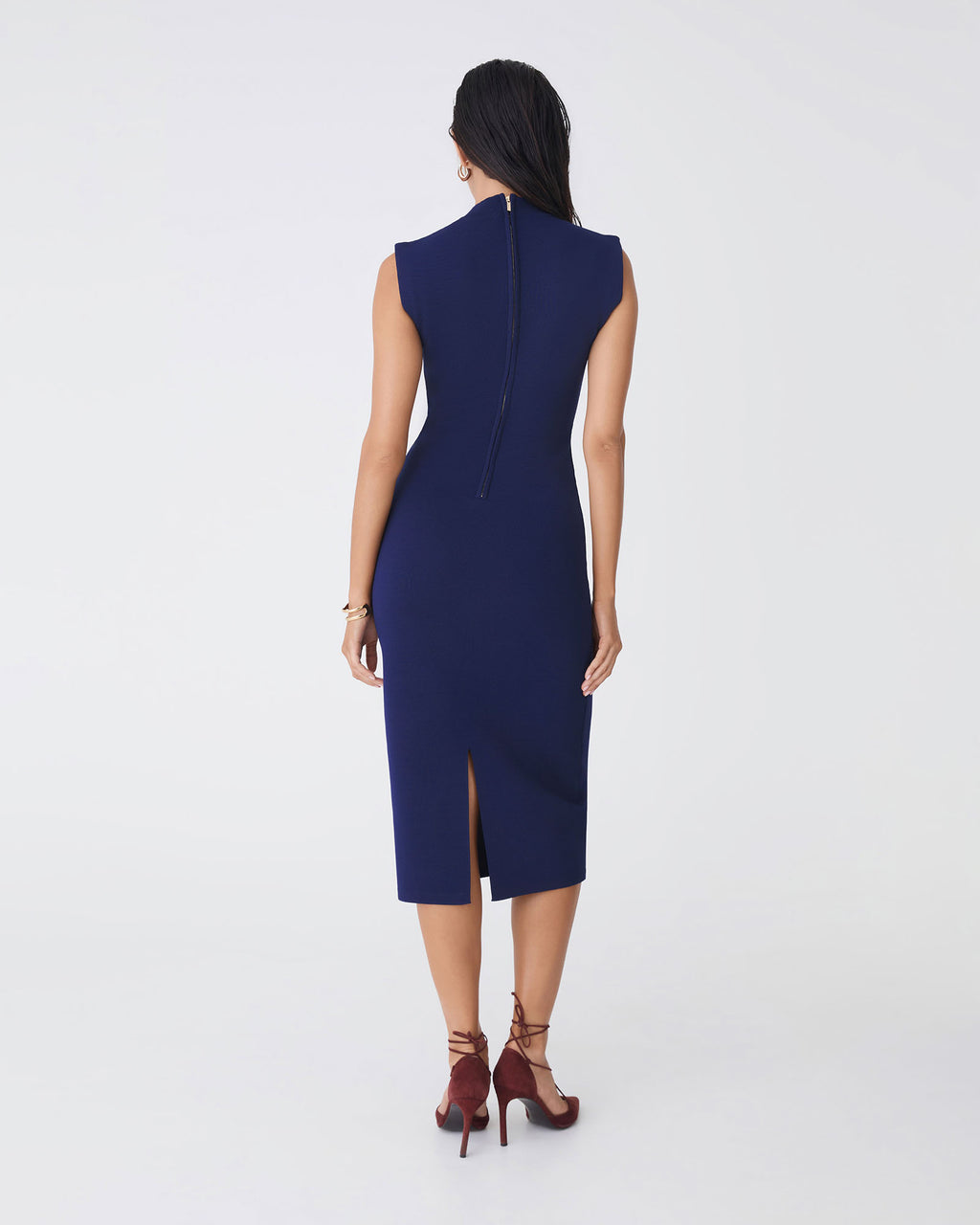 Heloise Milano Knit Dress in twilight — back view