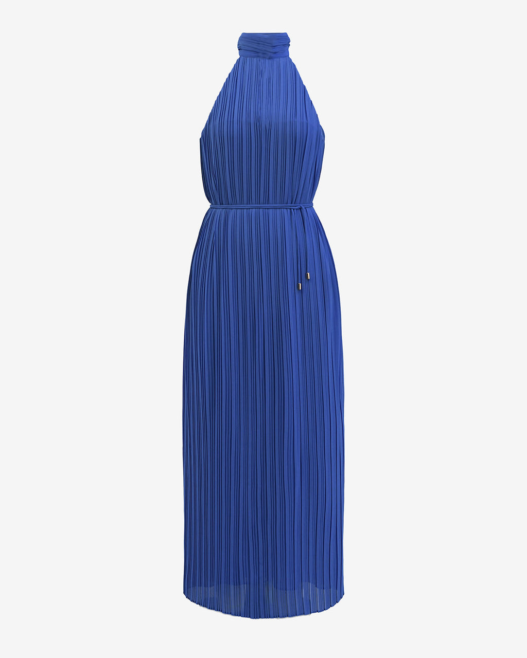 Shelly Chiffon Pleated Dress in periwinkle — product-only view