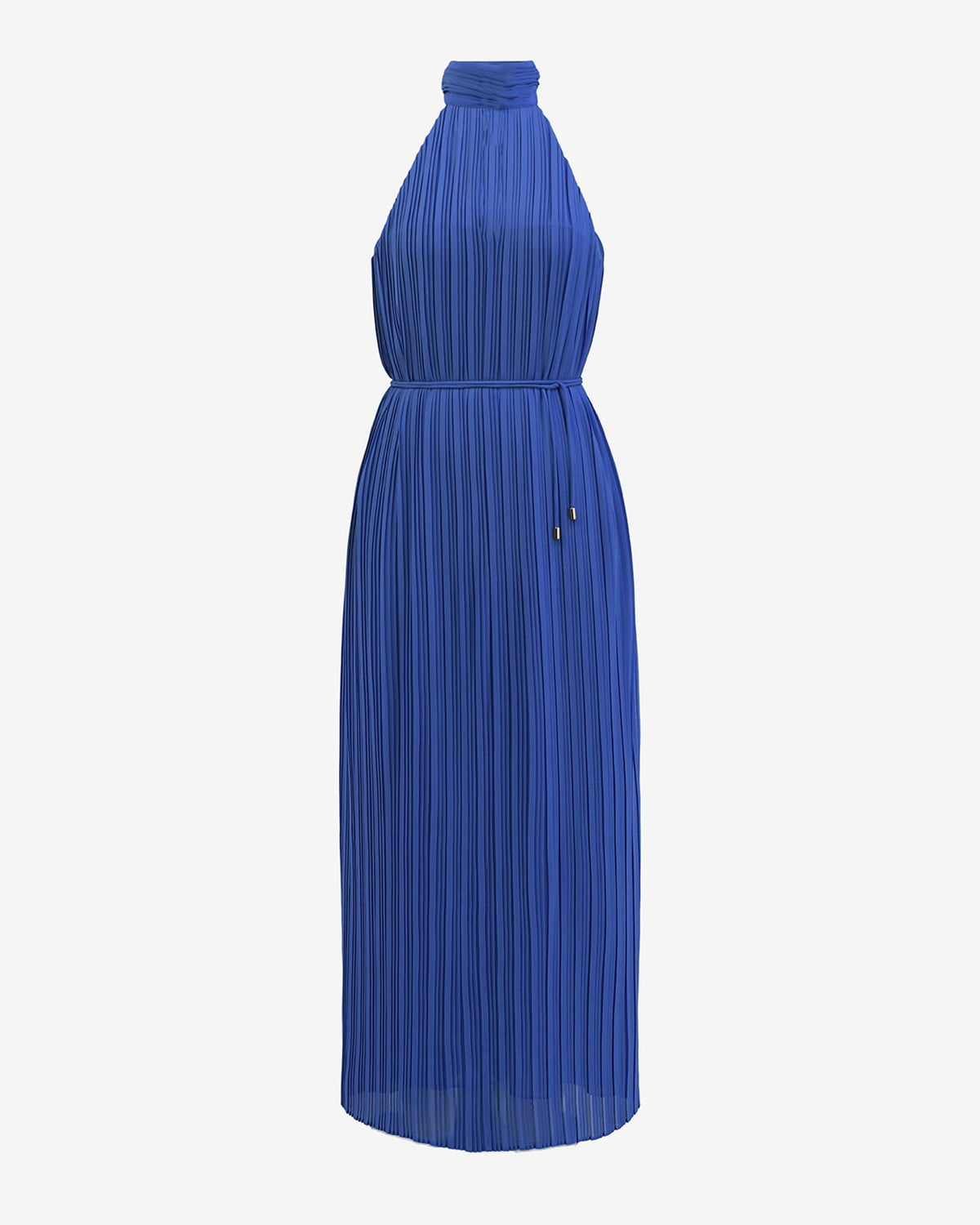 Shelly Chiffon Pleated Dress in periwinkle — product-only view